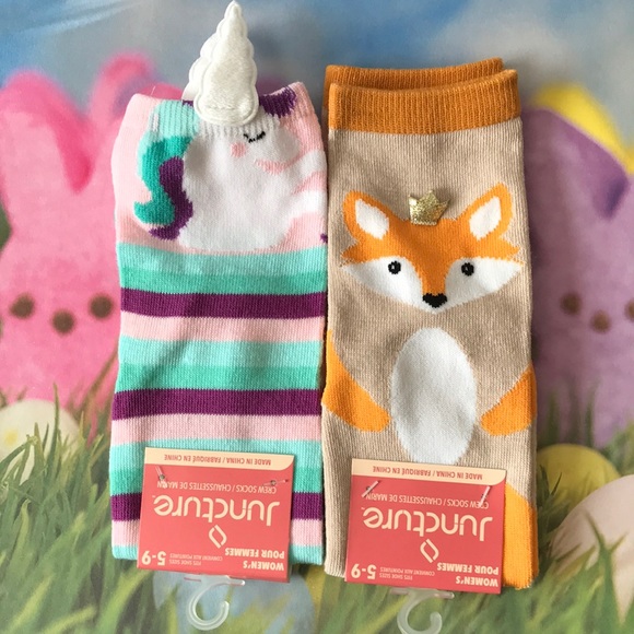 Juncture Accessories - Easter Juncture size 5-9 Womens Crew socks